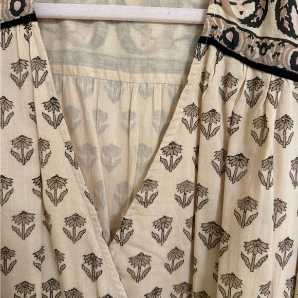 Cleobella Beige Floral Long Sleeve Dress - Picture 4 of 4